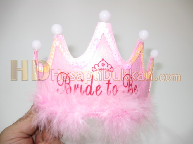 Bride to be taç pembe