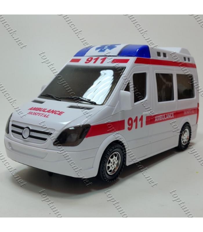 Işıklı oyuncaklar toptan, ambulans, sirenli