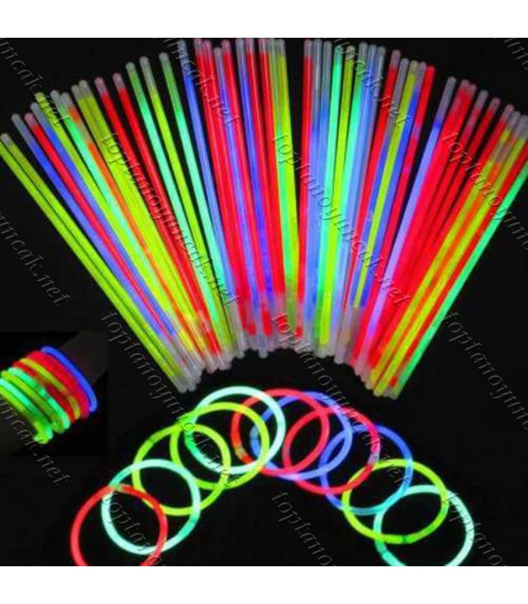 Toptan Glow Stick Fosforlu Kirilan Cubuk 100 Adet