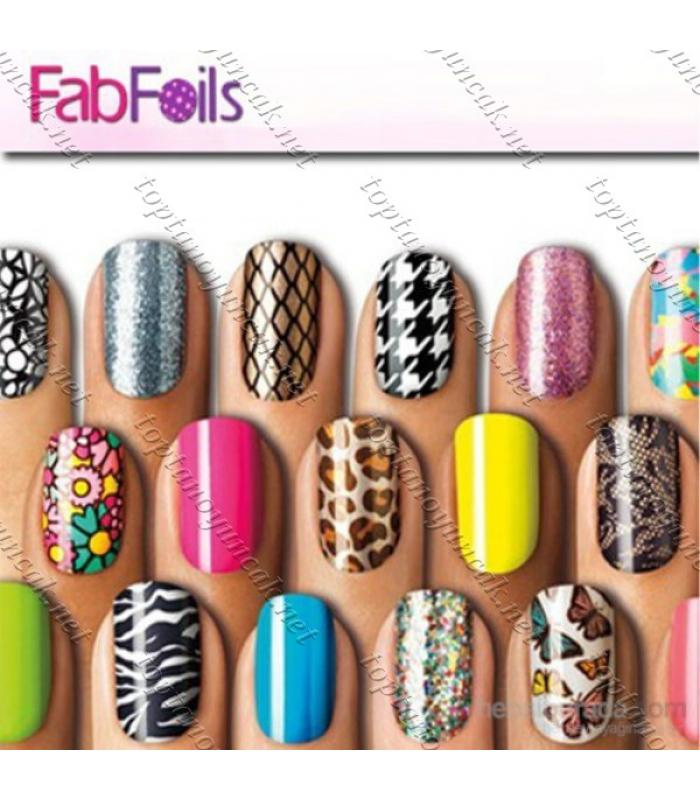 Toptan Fab Foils Tırnak Süsleme Seti