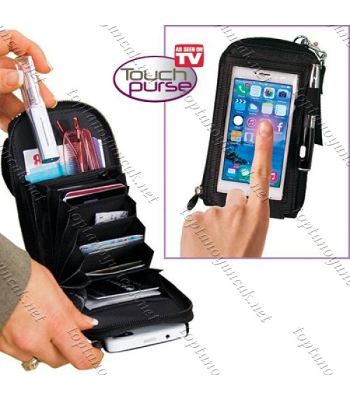Toptan touch purse akıllı telefon koruma çantası ve cüzdan