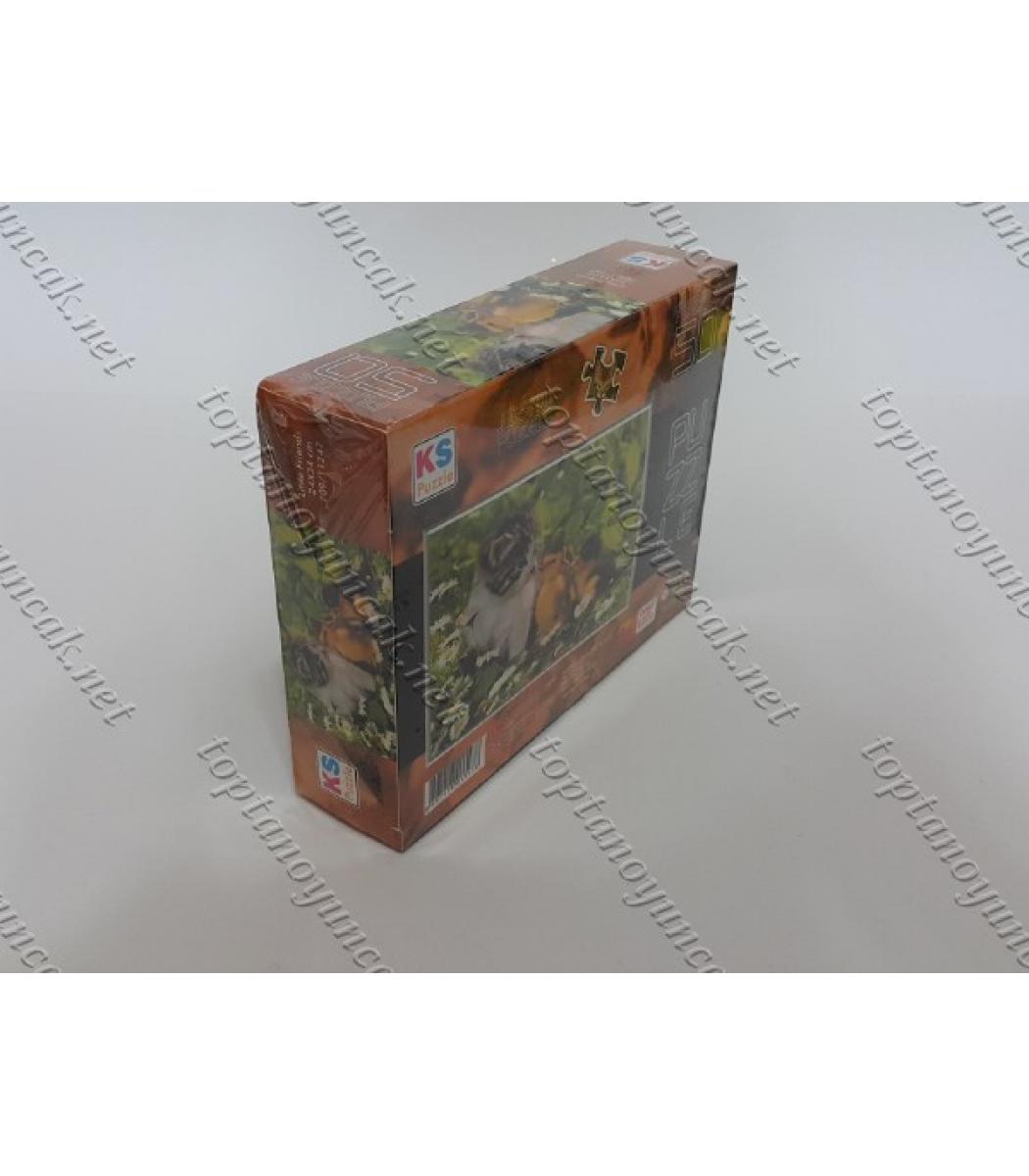 Toptan Puzzle Yapboz Lisansli 50 Parca Ordek Ve Kedi