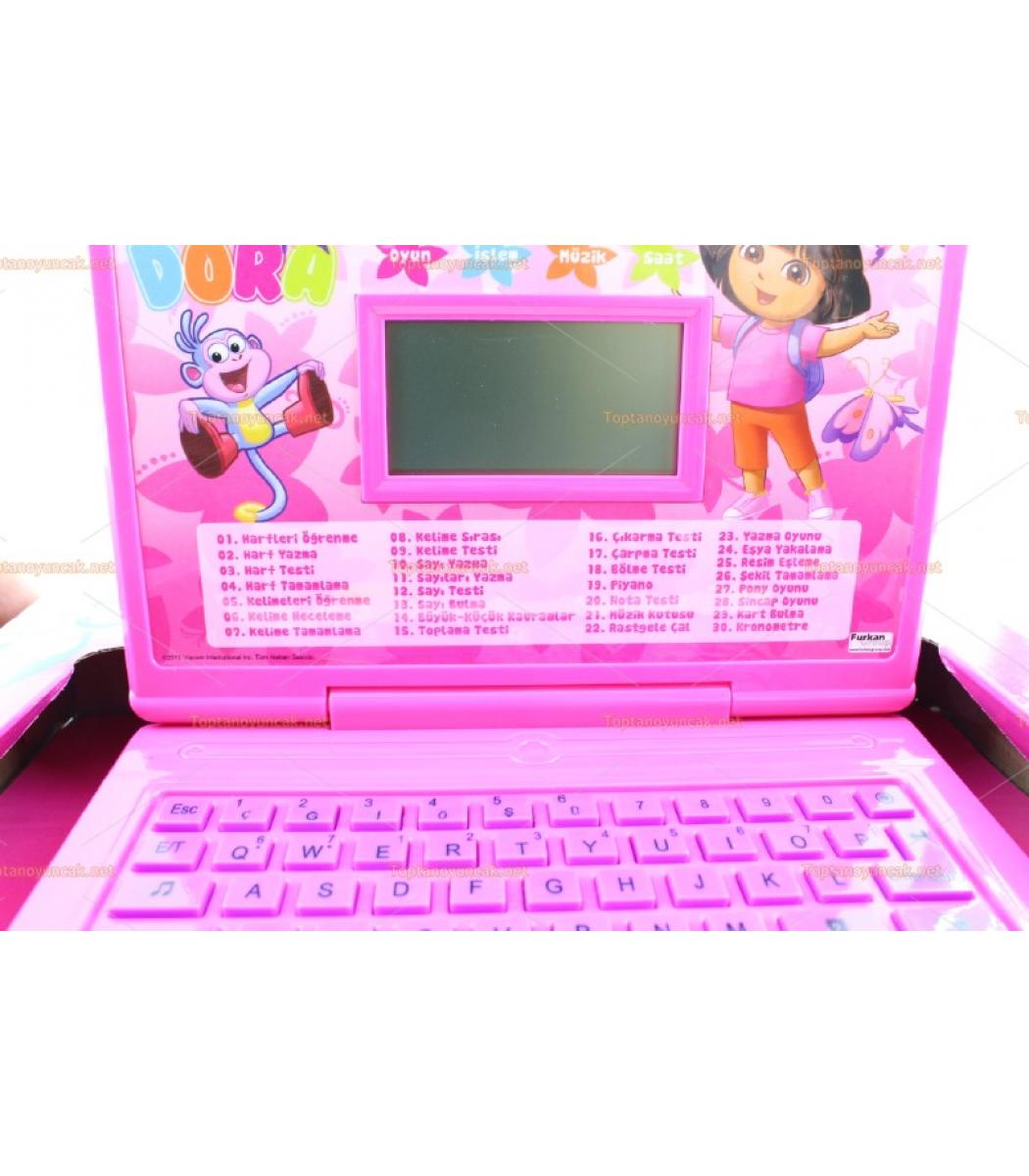 Dora Laptop Bilgisayar Oyuncak Toptan Egitici Ingilizce
