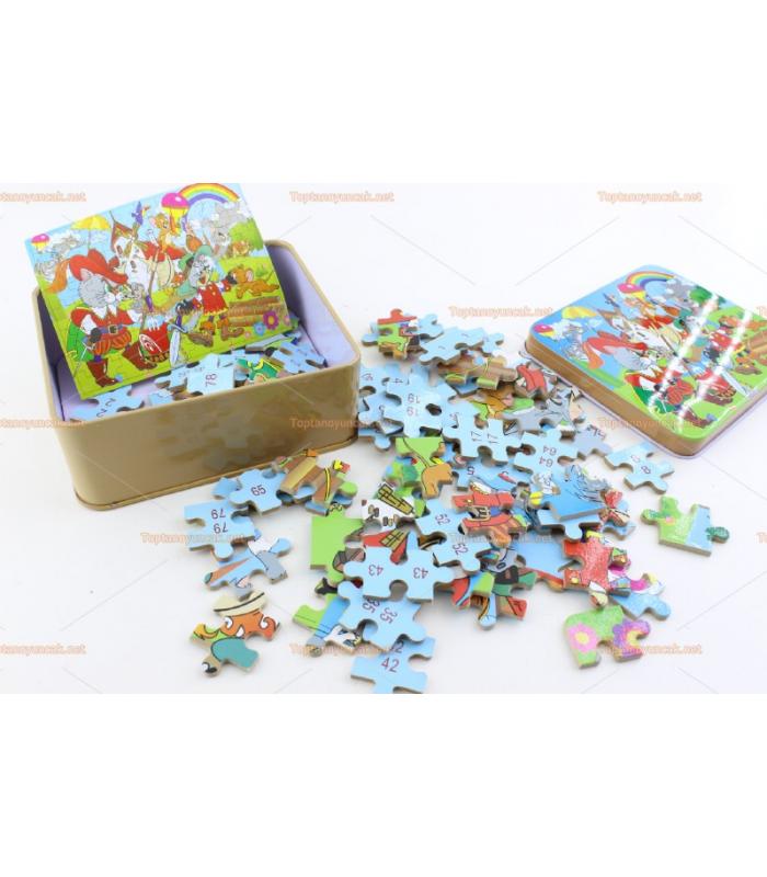 Toptan teneke kutulu puzzle en güzel promosyon oyuncağı