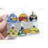 Toptan ahşap hediyelik eşya 6 lı angry birds mandal