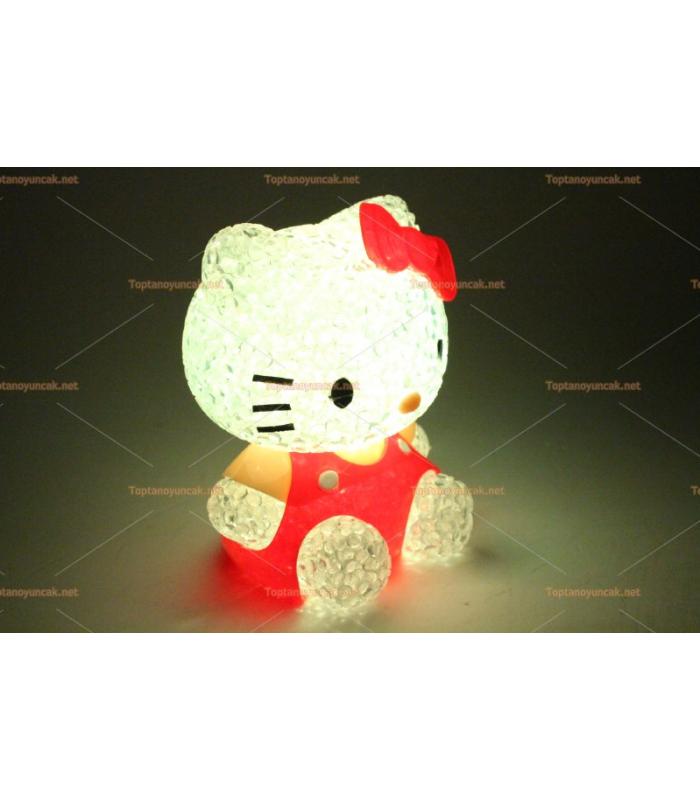 Toptan renk değiştiren silikon ışıklı oyuncak lamba hello kitty