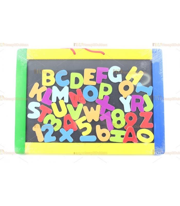 Toptan eğitici oyuncak magnet yazı tahtası harfler kara tahta