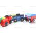 Mini ahşap mıknatıslı tren eğitici oyuncak set