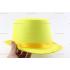 Toptan parti şapkaları renkli parlak silindir sarı kurdeleli