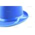 Toptan parti şapkaları renkli parlak silindir mavi kurdeleli