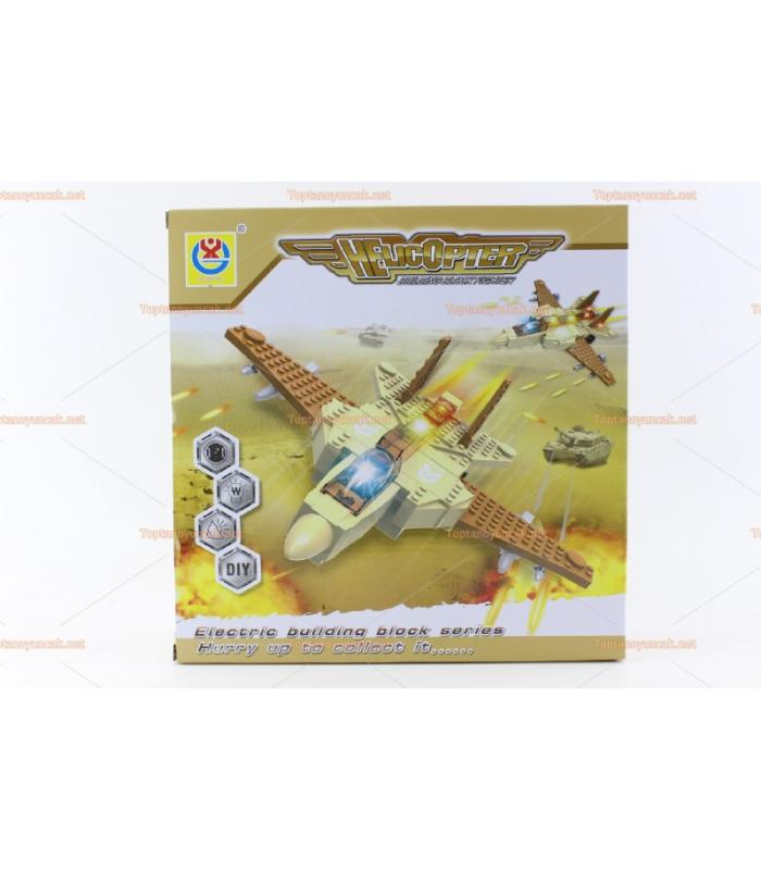 Toptan ışıklı savaş uçağı lego eğitici oyuncak