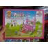 Toptan 3D karton puzzle pembe şato