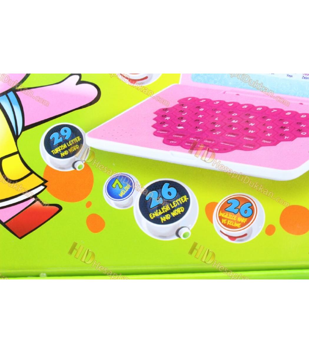 Egitici Oyuncak Laptop Bilgisayar Turkce Ingilizce Oyunlar Muzikler