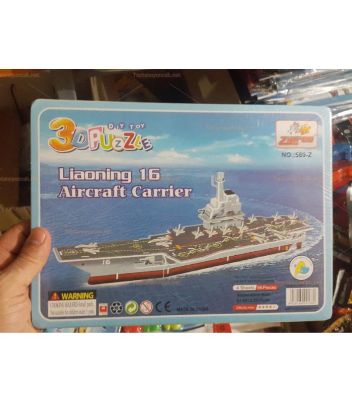 Toptan 3D karton puzzle uçak gemisi