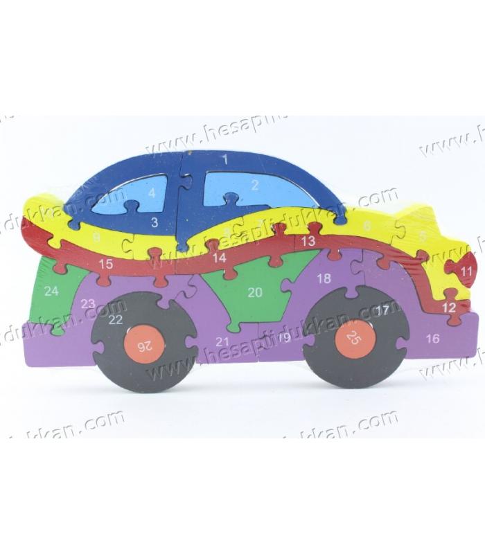 Promosyon oyuncak parçalı puzzle araba