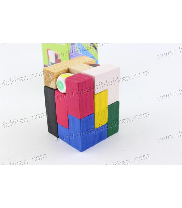 Promosyon oyuncak eğitici ahşap blok tetris