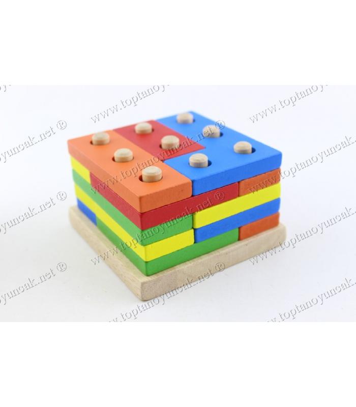 Promosyon oyuncak tetris bloklar ahşap eğitici