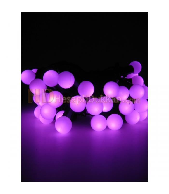 5 metre 100 led top yılbaşı ışıkları pembe