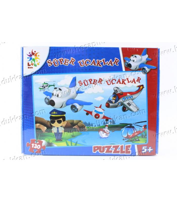 Promosyon oyuncak puzzle karton yapboz süper uçaklar 