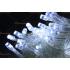 Yılbaşı ışıkları beyaz 100 led 10 metre şeffaf kablo fonksiyonel