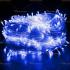 10 metre şeffaf kablo mavi 100 led fonksiyonel Yılbaşı ışığı