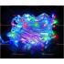 10 metre şeffaf kablo karışık renk 100 led fonksiyonel Yılbaşı ışığı