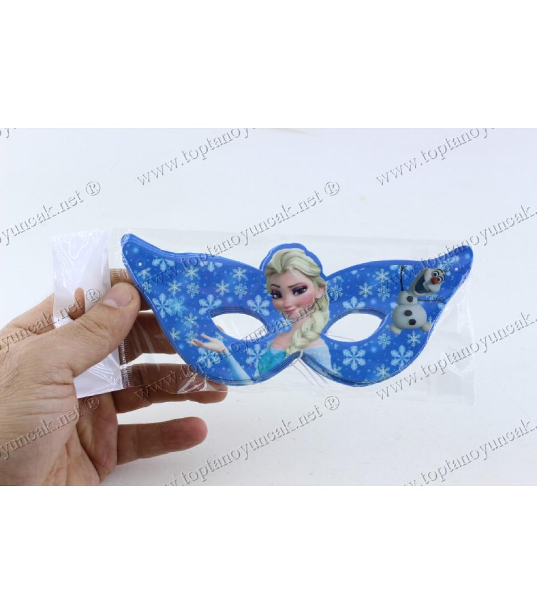 Toptan Cocuk Maske Dogum Gunu Karton Frozen Elsa