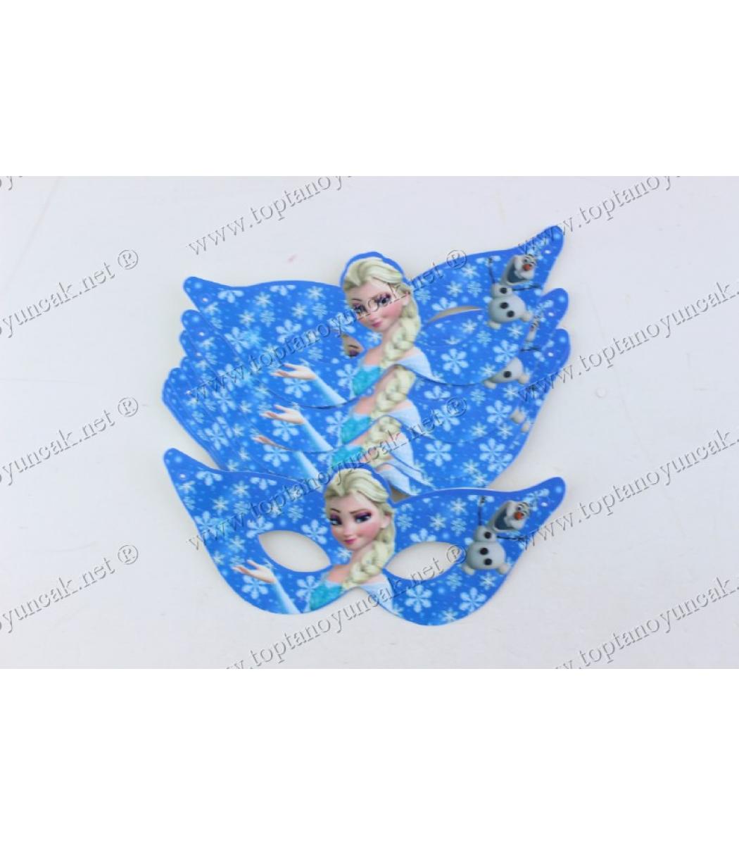 Toptan Cocuk Maske Dogum Gunu Karton Frozen Elsa
