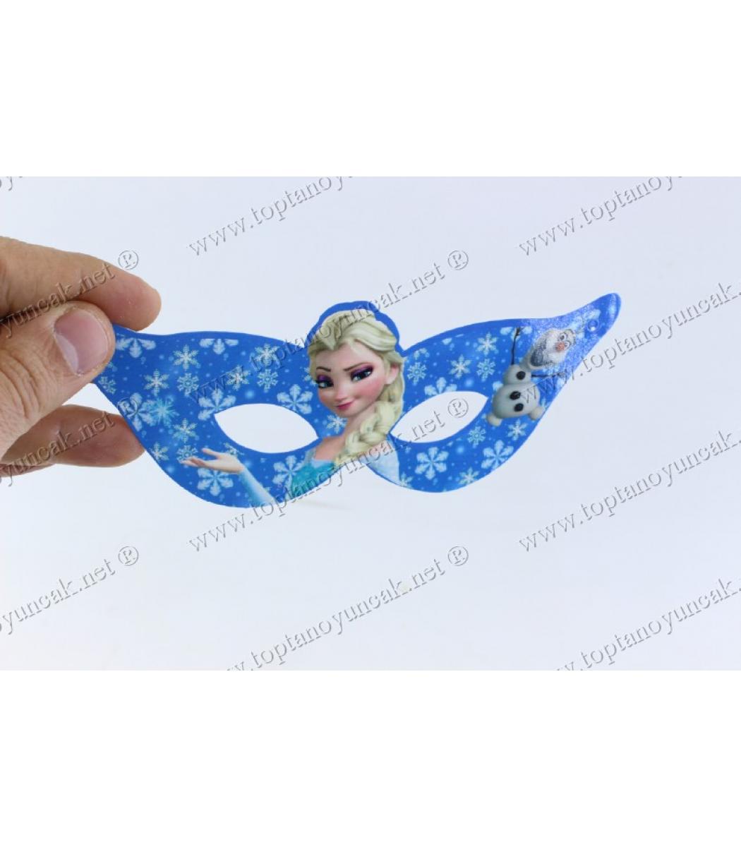 Toptan Cocuk Maske Dogum Gunu Karton Frozen Elsa