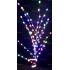 Işıklı yılbaşı ağacı 120 led Top hareketli ışık 160 cm Metal gövde