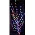 Işıklı yılbaşı ağacı 120 led Top hareketli ışık 160 cm Metal gövde