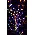 Işıklı yılbaşı ağacı 120 led Top hareketli ışık 160 cm Metal gövde
