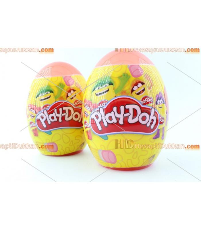 Büyük boy lisanslı playdoh oyun hamuru seti hediyeli dev yumurta