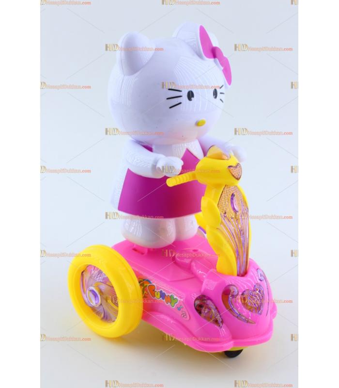 Toptan ışıklı oyuncak hello kitty scooter