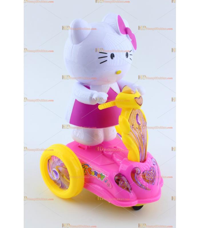 Toptan ışıklı oyuncak hello kitty scooter