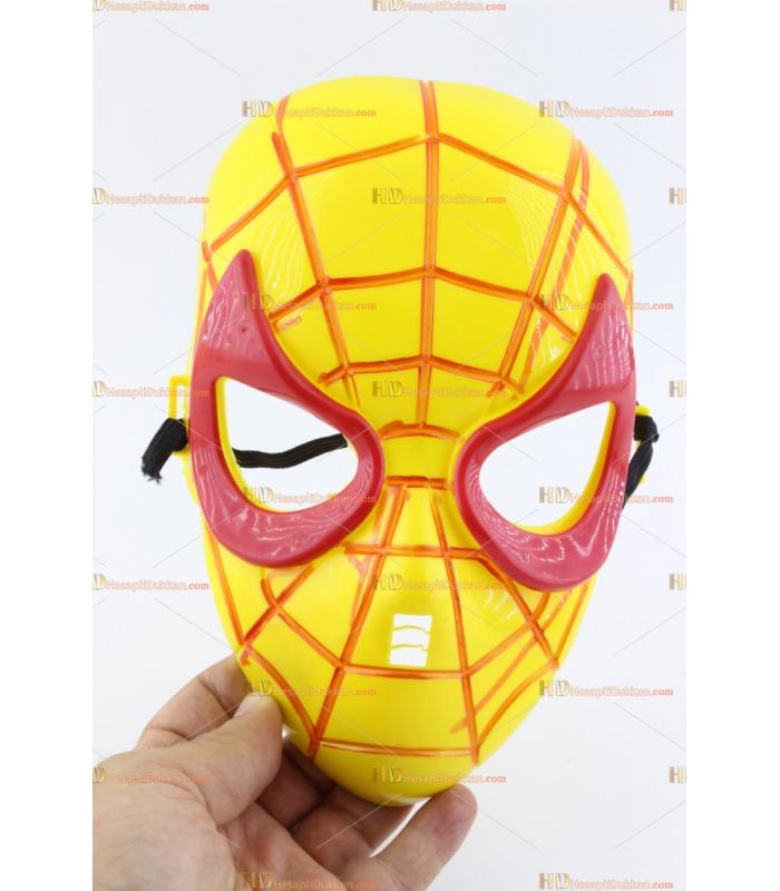 Toptan örümcek maske sarı kırmızı