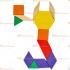 Toptan 60 parça tangram puzzle blok