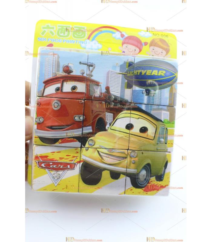 Toptan resimli ahşap puzzle blok 6 in 1 TOY6949