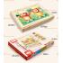 Multi fonksiyonel ahşap puzzle ayı & aslan değişim manyetik kara tahta beyaz tahta
