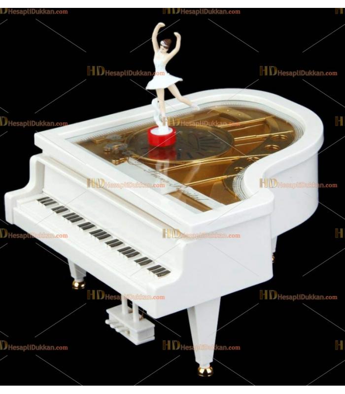 Toptan hediyelik eşya dans eden balerin piyano müzik kutusu
