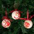 Yılbaşı Ağacı Süsü Noel Baba Desenli Lüks Cici Toplar 6 cm