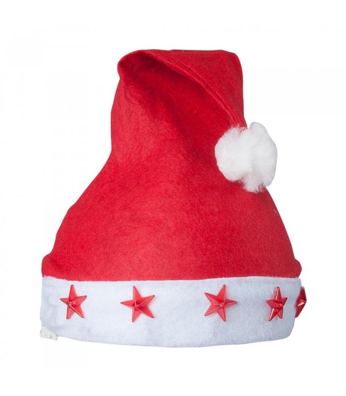 Işıklı Noel Baba Yılbaşı Şapkası