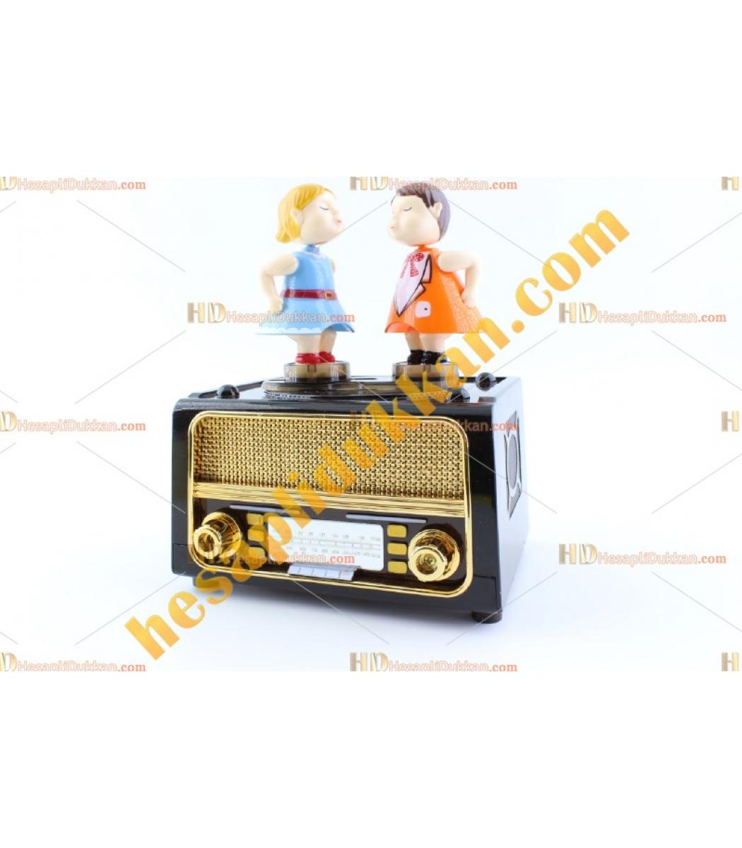 Toptan Dans Eden Cift Eski Radyo Muzik Kutusu