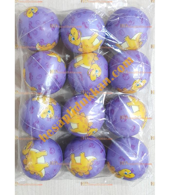 Toptan squishy sukuşi top mor dino