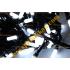 Yılbaşı Işığı Eklenebilir Siyah Kablo 10 Metre 100 Buz Led Beyaz Işık