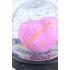Sevgililer günü hediyelik eşya sulu kalp küre Pembe 8 cm