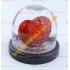 Sevgililer günü hediyelik eşya sulu kalp küre 8 cm