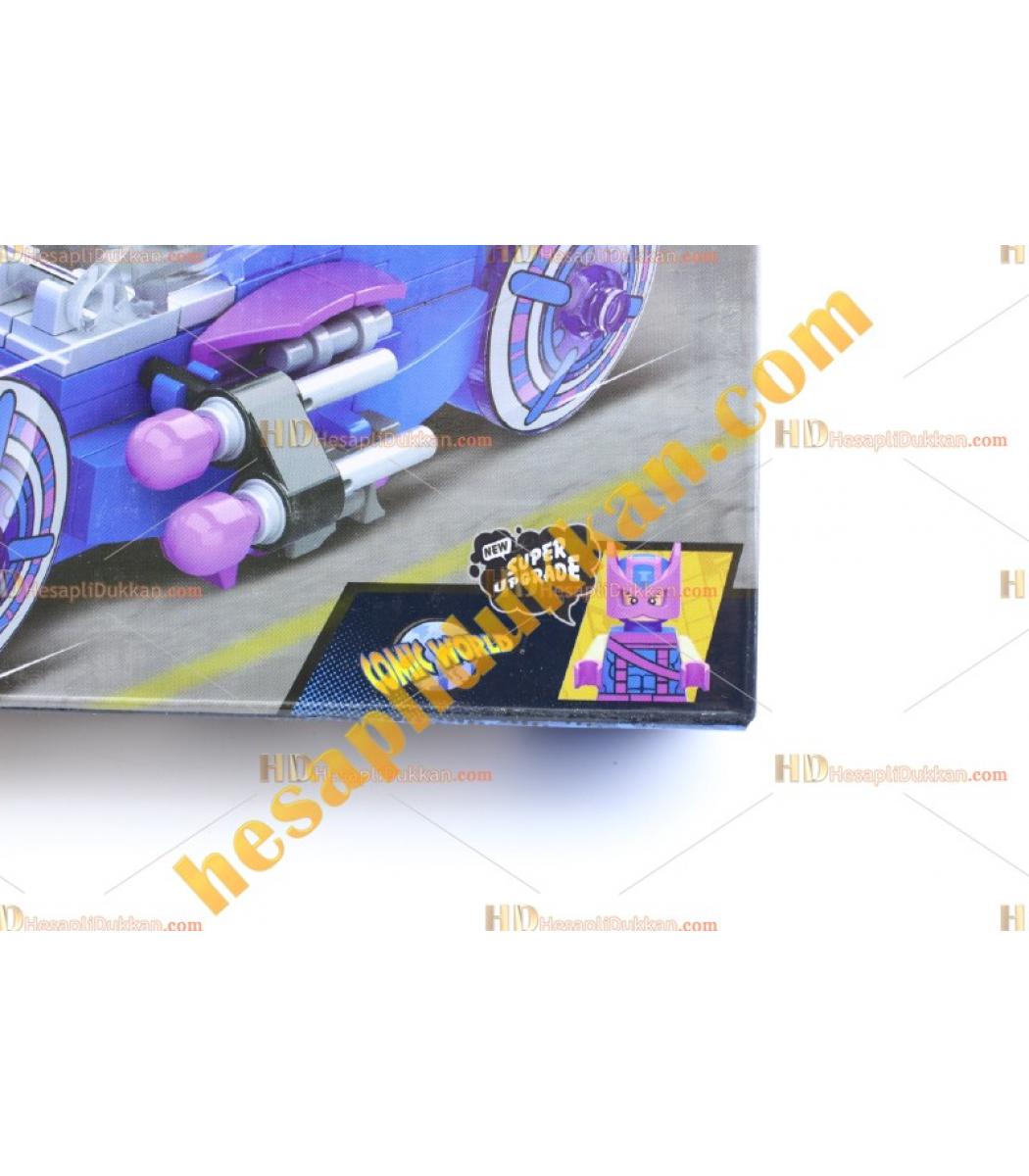 Süper kahramanlar lego motosiklet ucuz promosyon oyuncak