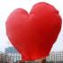 kalpli dilek balonu, kırmızı kalp