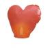 kalpli dilek balonu, kırmızı kalp